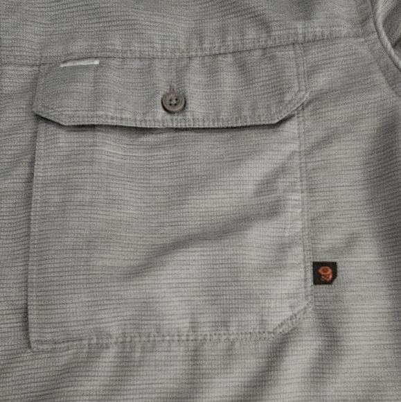 Mountain Hardware Medium Gray Canyon Button Up Long Sleeve Performance S… - Picture 13 of 16